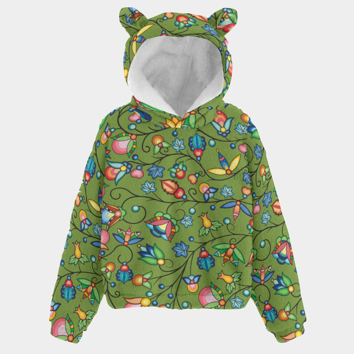 Prairie Plains Spirit Sweetgrass Youth Hoodie With Ears