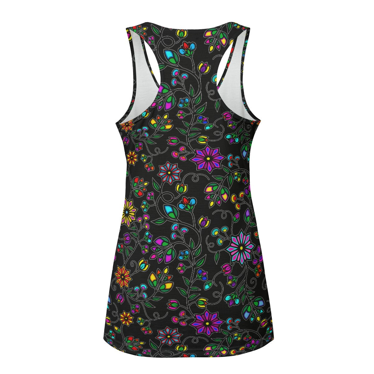 Prairie Paintbrush Black Eco Tank Top