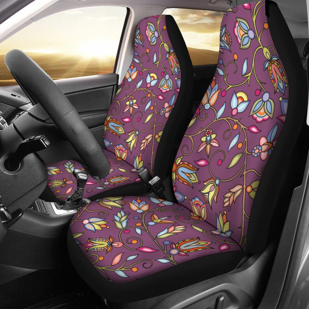 Buffalo Bloom Berry Bush Universal Car Seat Cover With Thickened Back