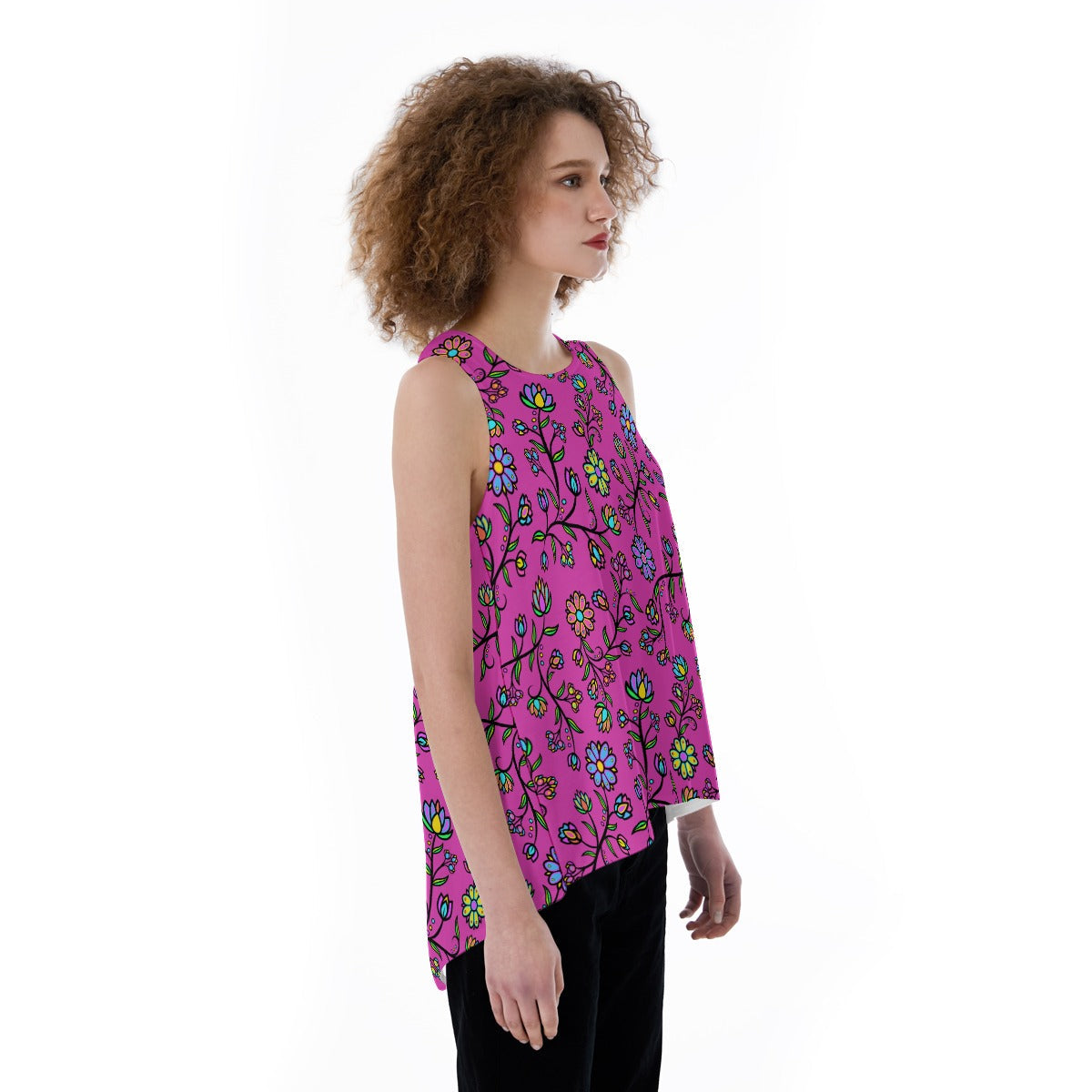 Cosmic Whisper Pastel Passion Split Back Tank Top