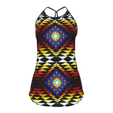 Load image into Gallery viewer, Sunset Blanket Criss-Cross Open Back Tank Top
