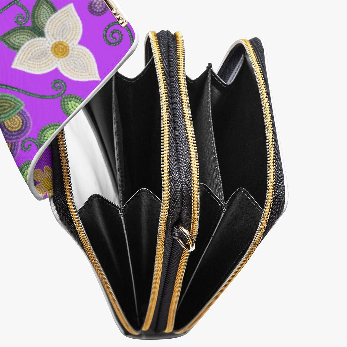 Midnight Moss Bloom Purple Phone Bag