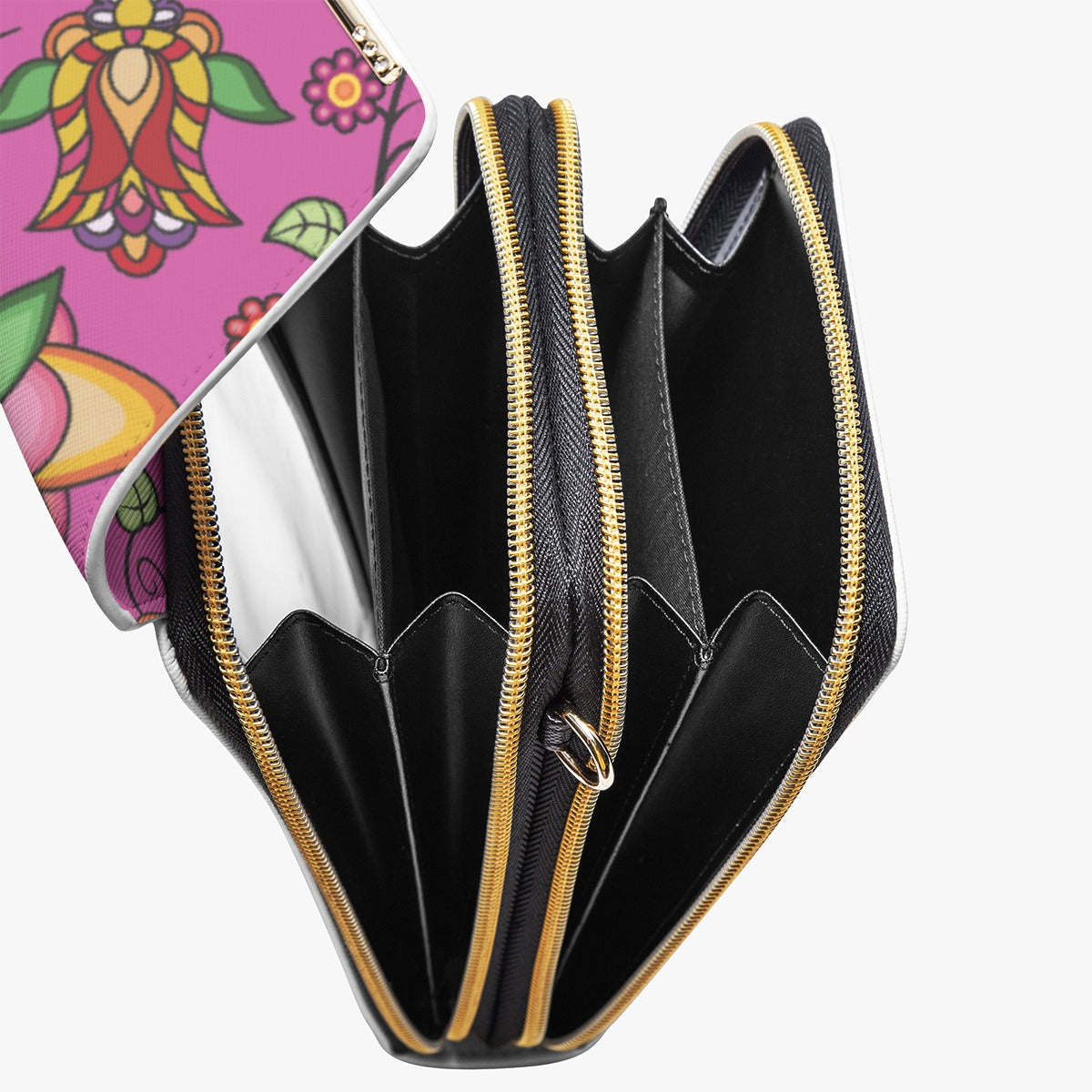 Heartbeat Petals Pink Mobile Phone Chest Bag