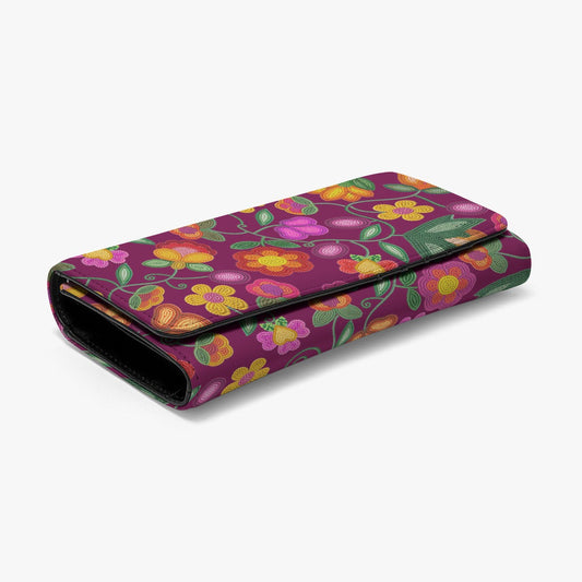Boreal Bounty Dark Magenta Wallet