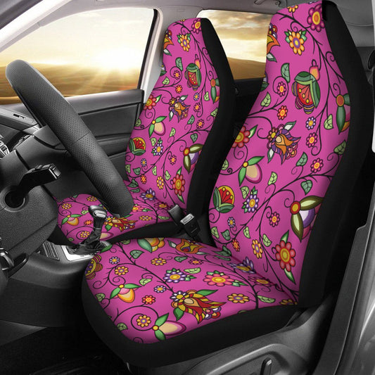 Heartbeat Petals Pink Universal Car Seat Cover With Thickened Back