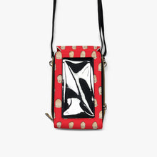 Load image into Gallery viewer, Elk Teeth on Red Mobile Phone Chest Bag
