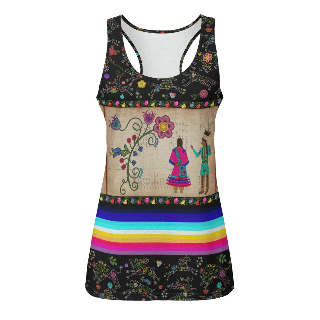 Floral Ledger Sweethearts Eco Tank Top