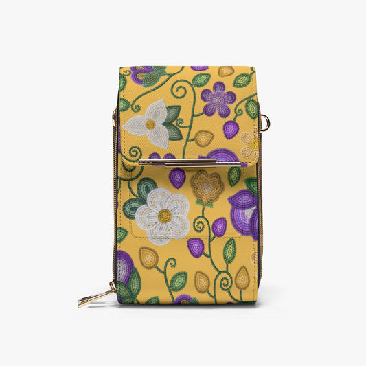 Midnight Moss Bloom Yellow Phone Bag