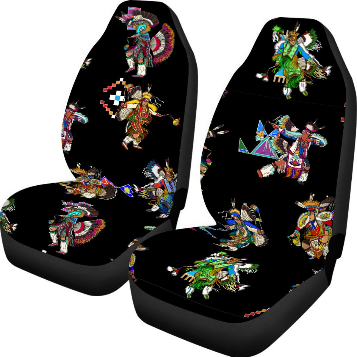 Men's Fancy Dancer Black Universal Car Seat Cover With Thickened Back