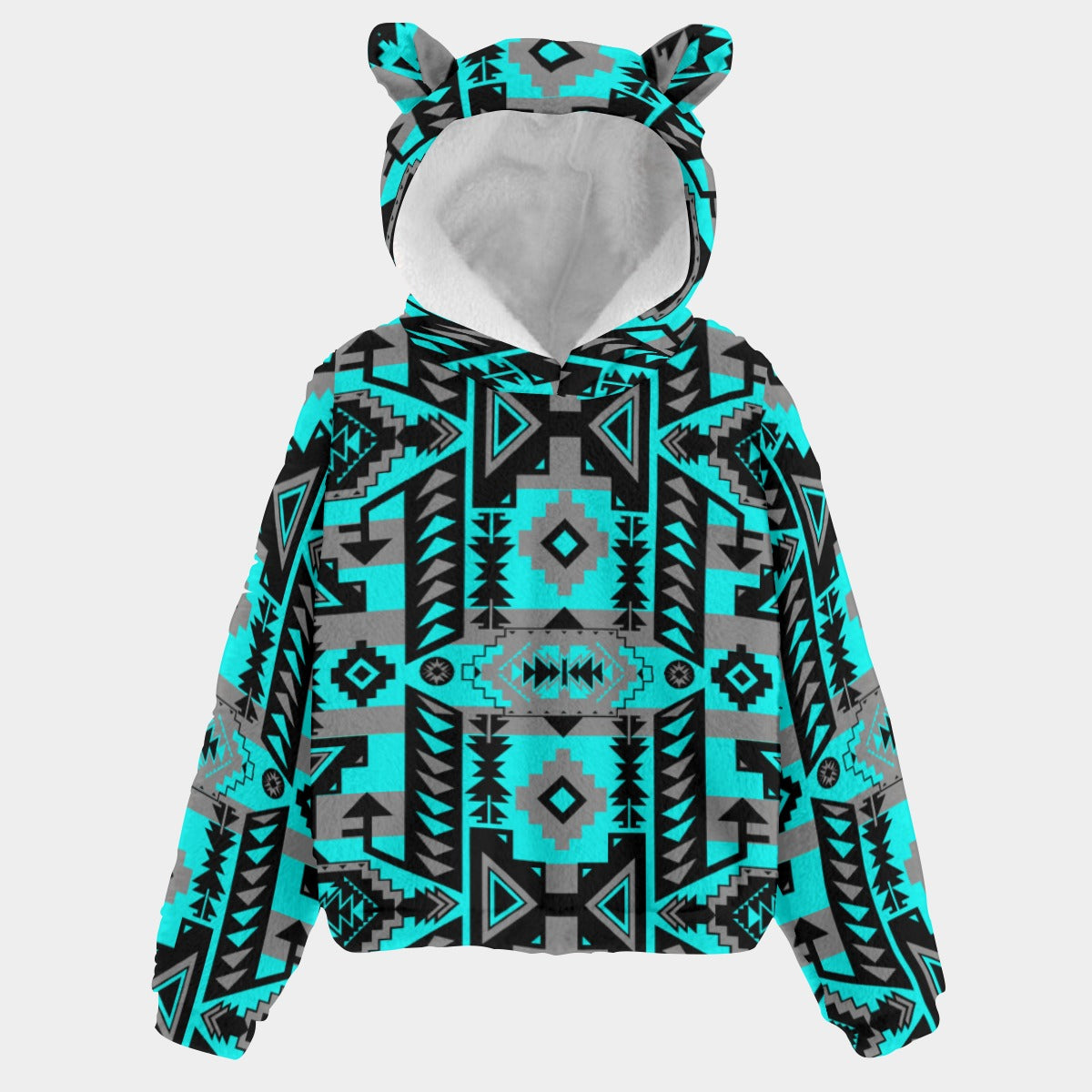 Chiefs Mountain Moon Sky Youth Hoodie with Ears