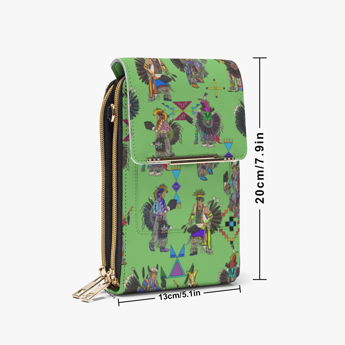 Men's Tradish Dancers Grass Mobile Phone Chest Bag