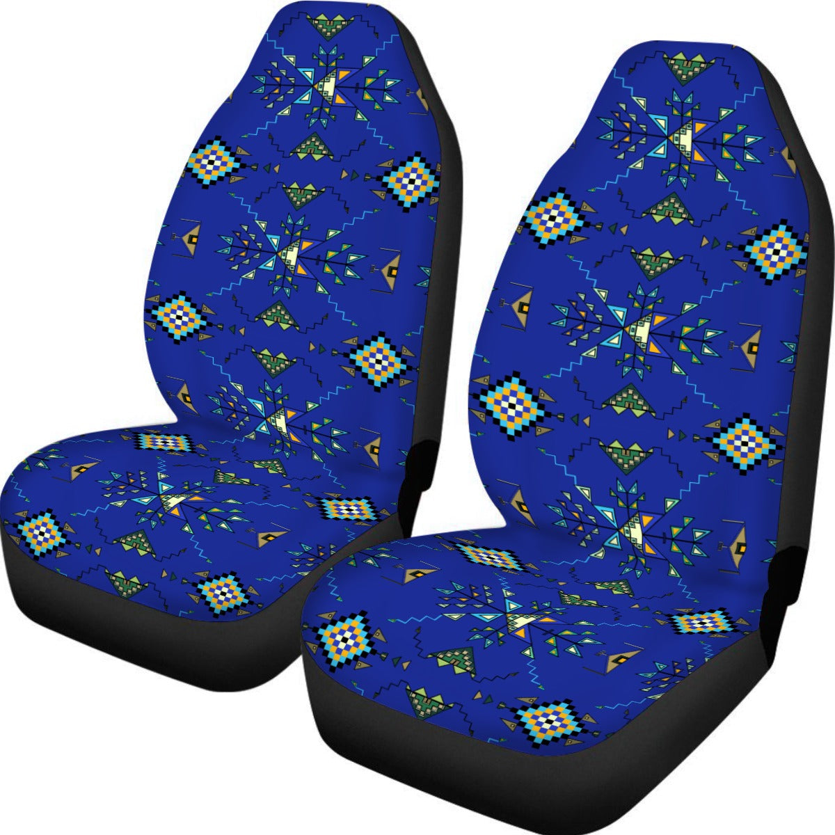 Bear Shield Dark Blue Universal Car Seat Cover With Thickened Back