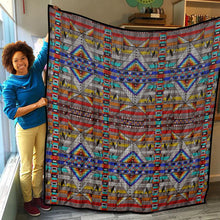 Load image into Gallery viewer, Medicine Blessing Grey Lightweight Quilt
