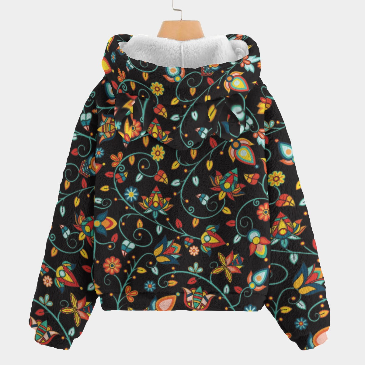 Thorny Path Black Youth Hoodie with Ears