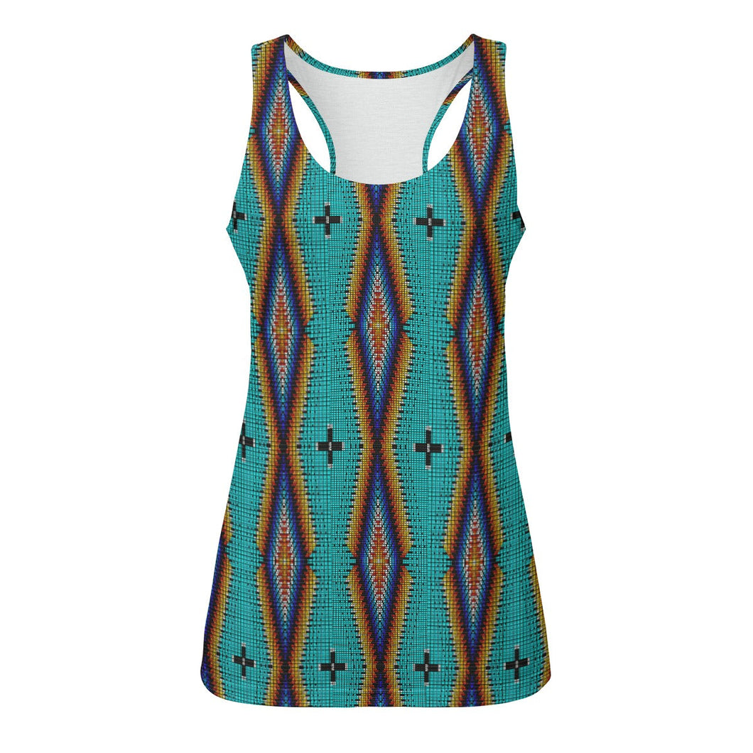 Diamond in the Bluff Turquoise Eco Tank Top