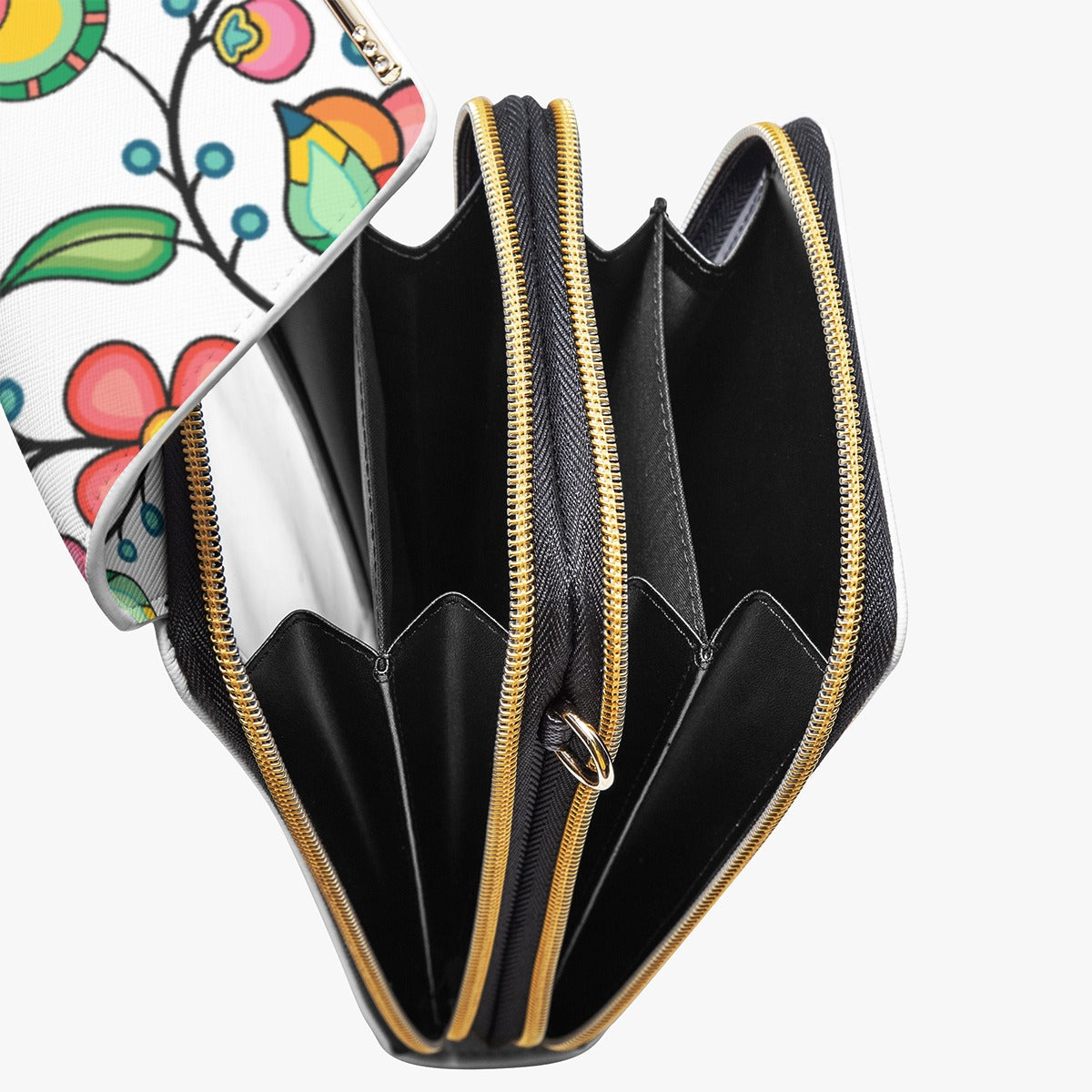 Floral Bounty White Mobile Phone Chest Bag