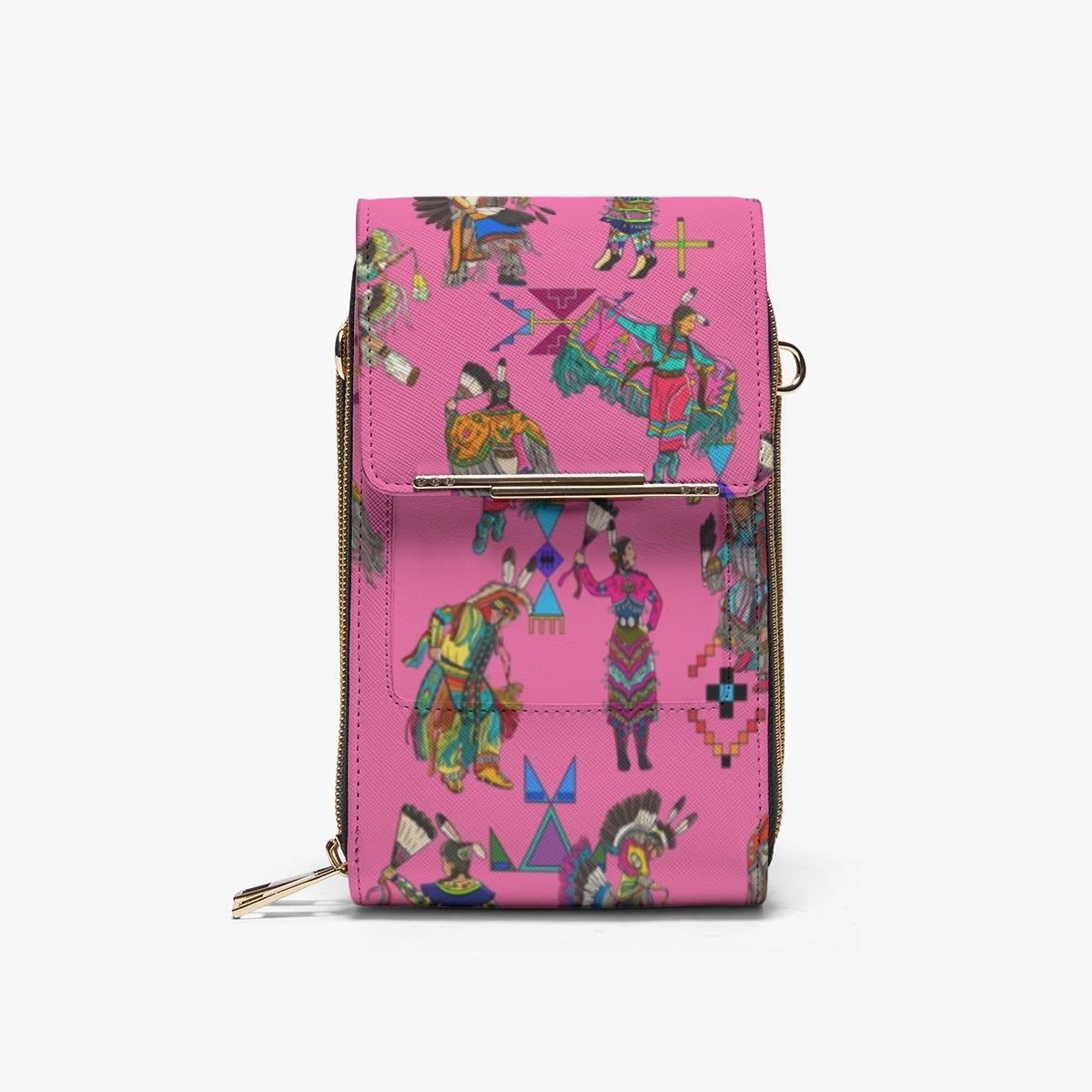 Grand Entry Dancer Pink Mobile Phone Chest Bag