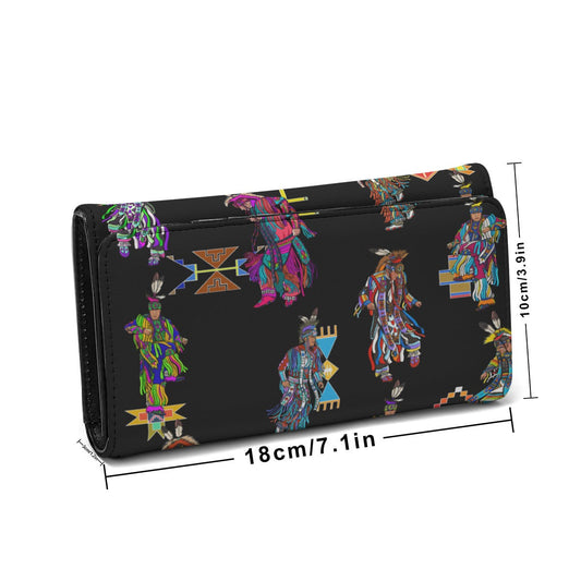 Men's Grass Dancers Black Wallet