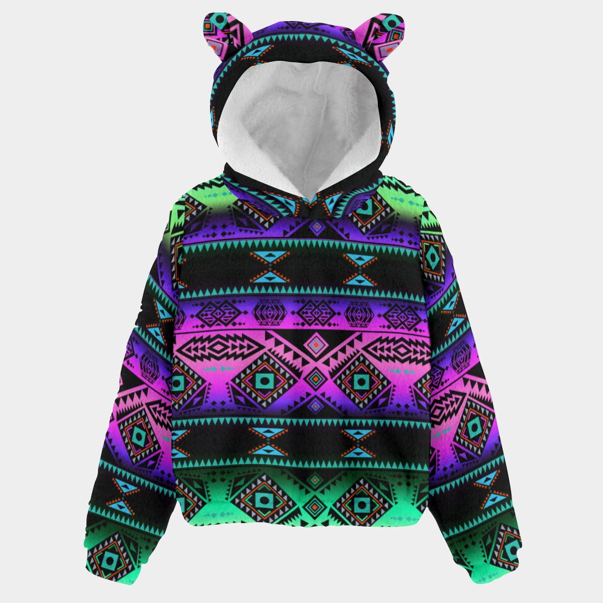 California Coast Sunrise Youth Hoodie with Ears