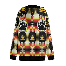 Load image into Gallery viewer, Medicine Wheel Sage Bearpaw Varsity Jacket
