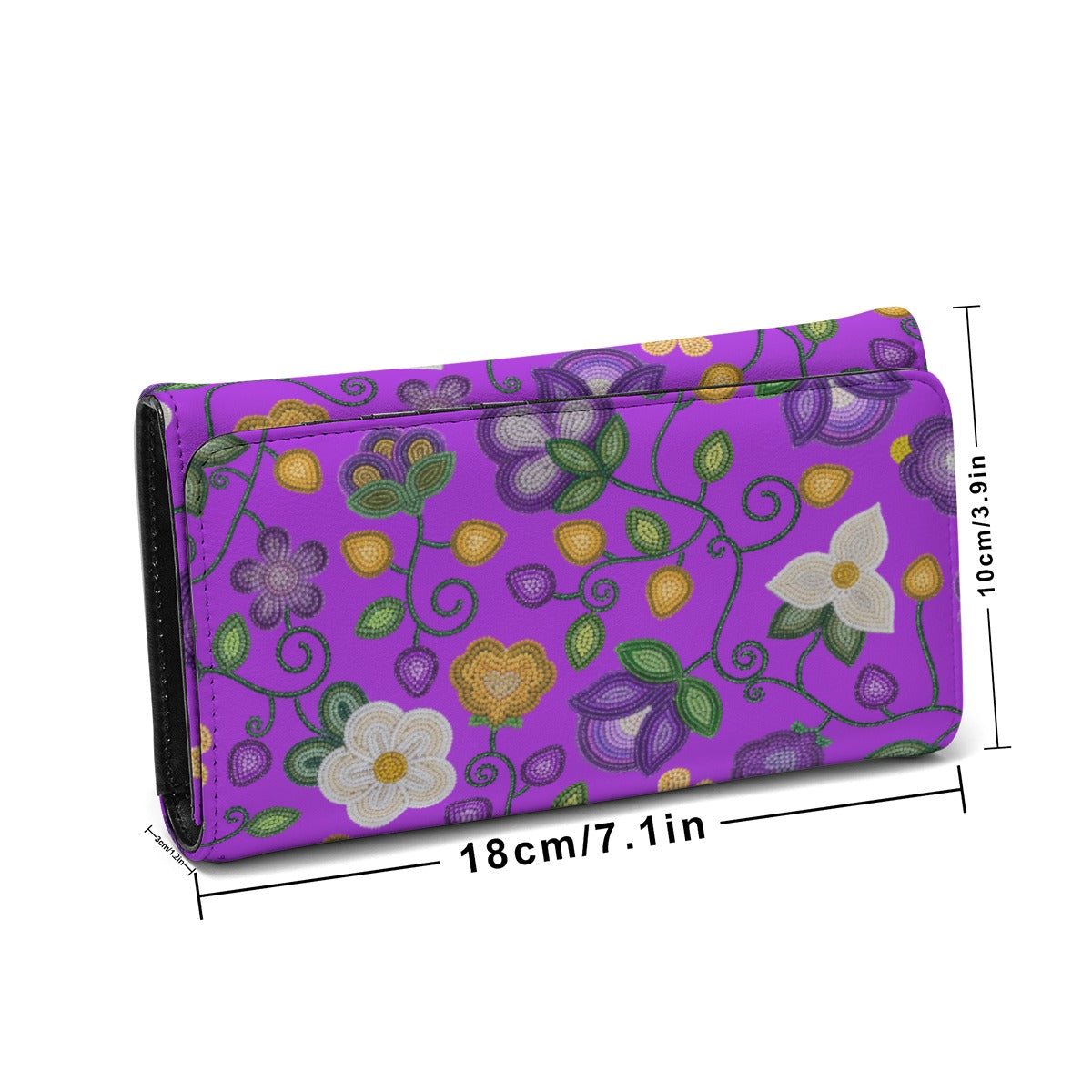 Midnight Moss Bloom Purple Wallet