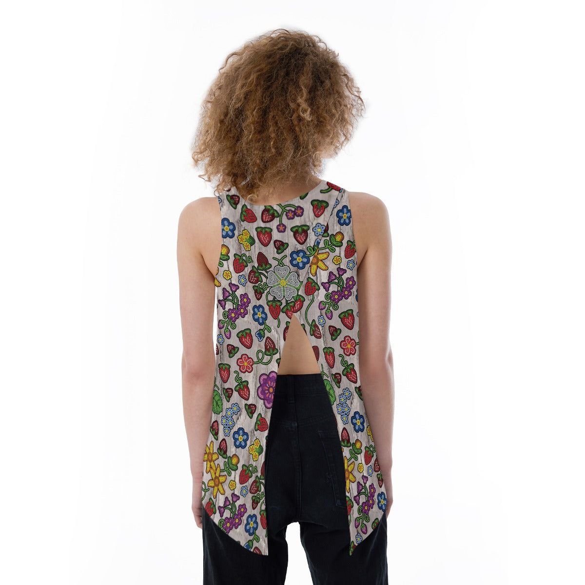 Berry Pop Bright Birch Split Back Tank Top