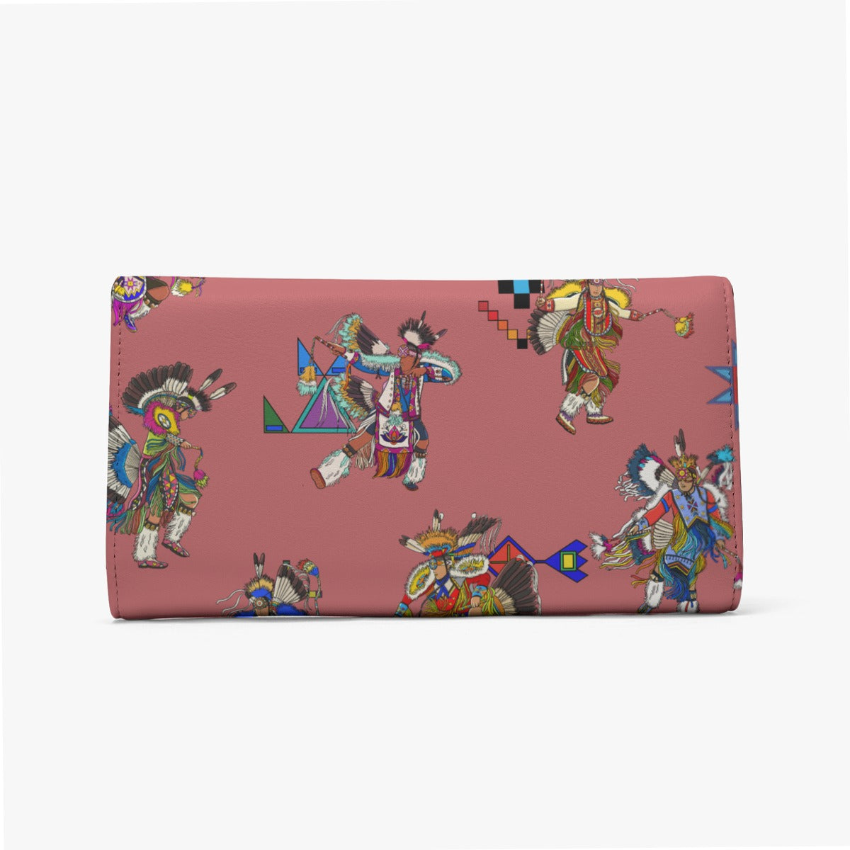 Men's Fancy Dancers Terra Cotta Foldable Wallet