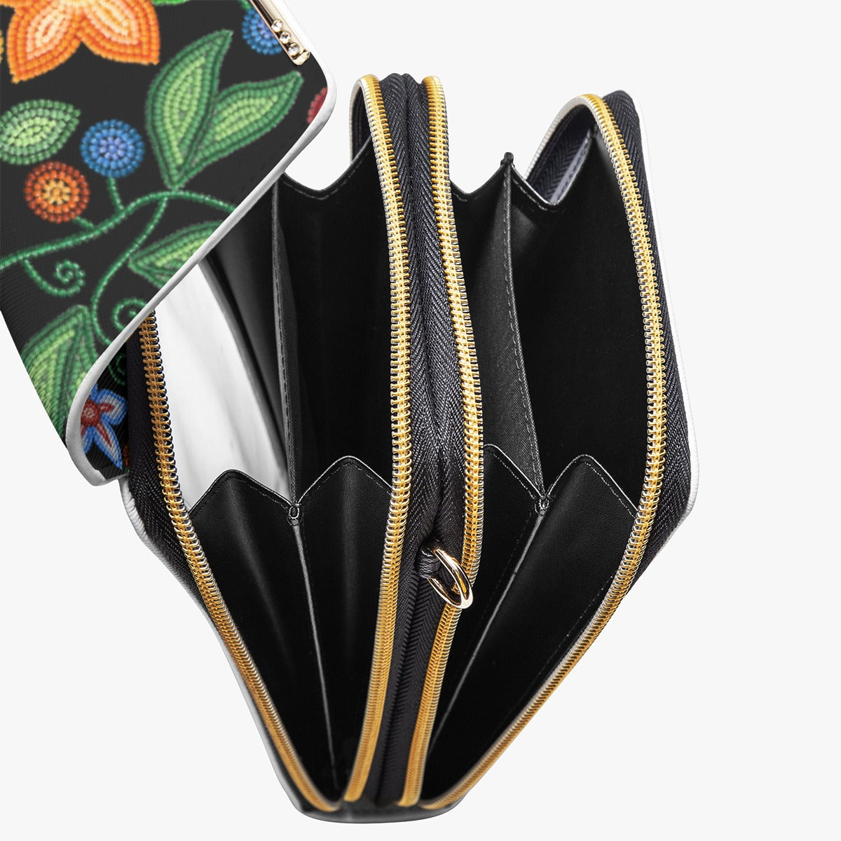 Morning Harmony Black Phone Bag