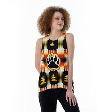 Load image into Gallery viewer, Medicine Wheel Sage Bearpaw Split Back Tank Top
