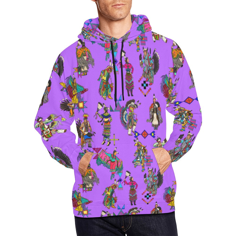 Grand Entry Dancers Purple Hoodie for Men