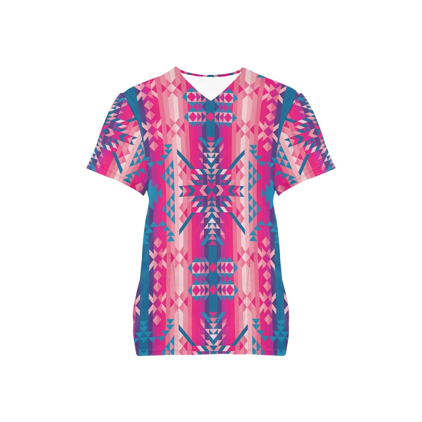 Desert Geo Scrub Top
