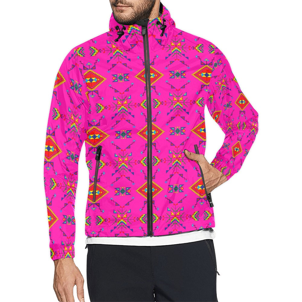 Buffalo Jump Pink Men's Windbreaker