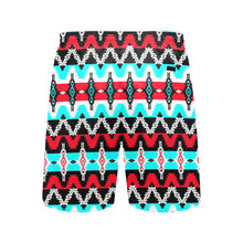 Load image into Gallery viewer, Two Spirit Dance Men&#39;s Mid-Length Beach Shorts
