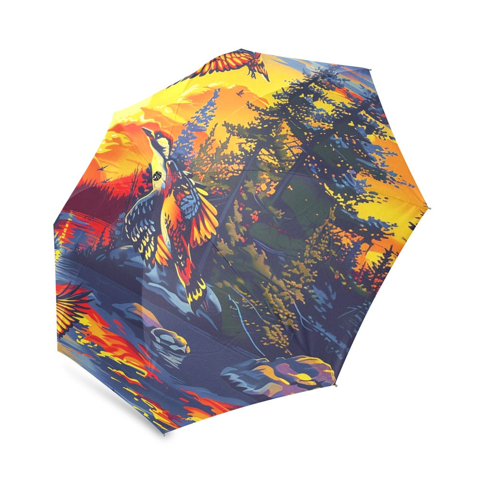 Woodpecker Medicine Foldable Umbrella