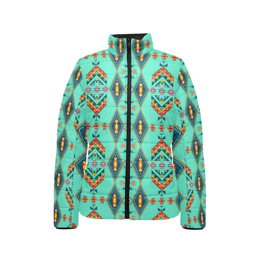 Travois Tipi Smoky Sky Stand Collar Jacket