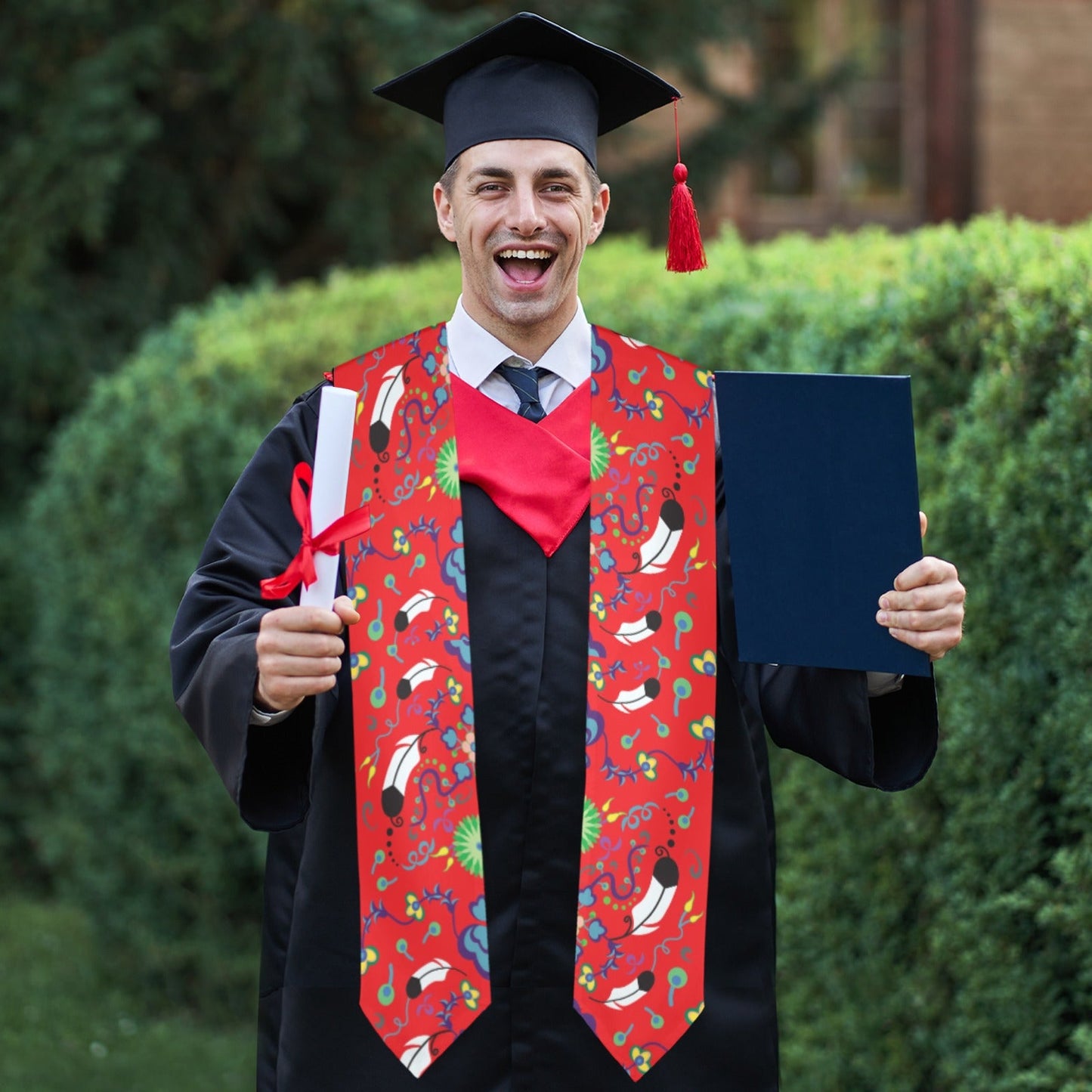 New Growth Vermillion Graduation Stole