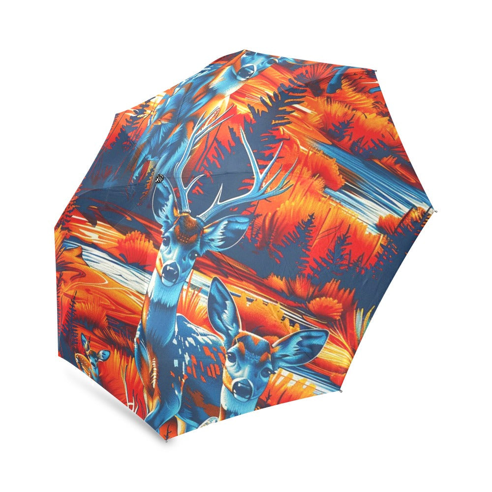 Deer Family Foldable Umbrella