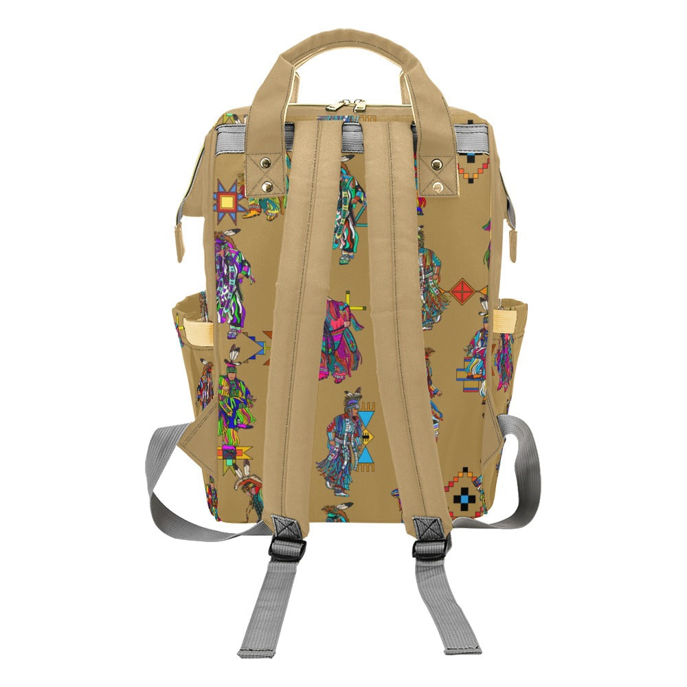 Men's Grass Dancers Earth Multi-Function Diaper Backpack