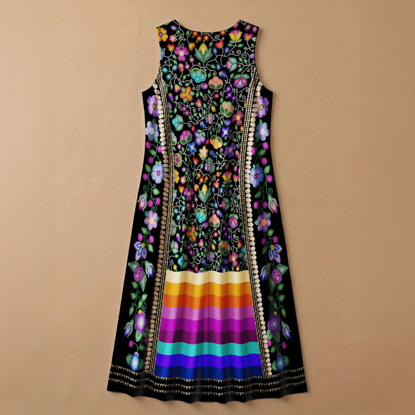 Beaded Offering Black 2 Sleeveless Dress