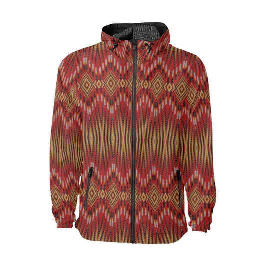 Fire Feather Red Men's Windbreaker