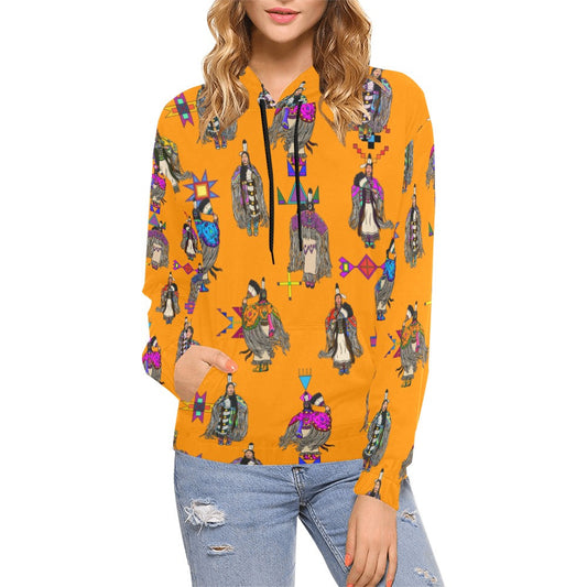 Women's Tradish Dancers Orange Hoodie for Women