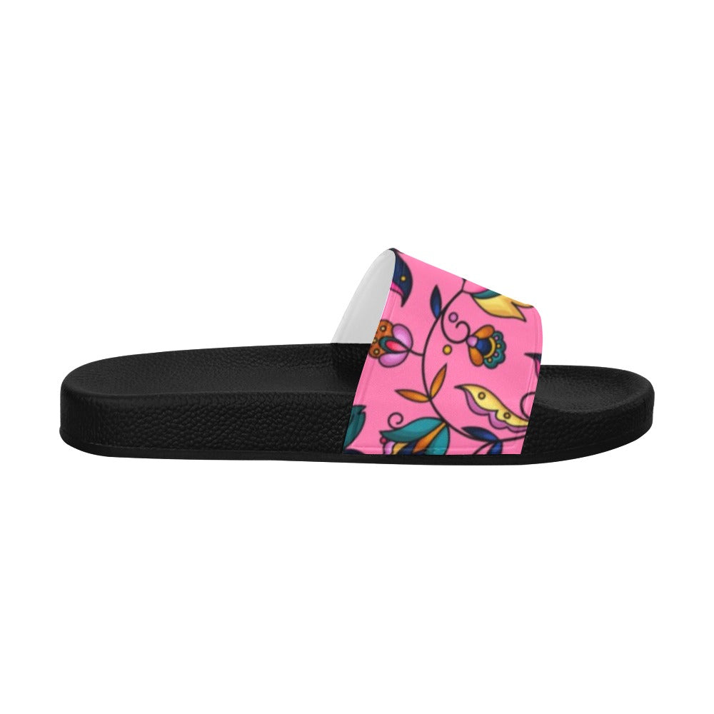 Copper Prairie Petals Pink Men's Slide Sandals