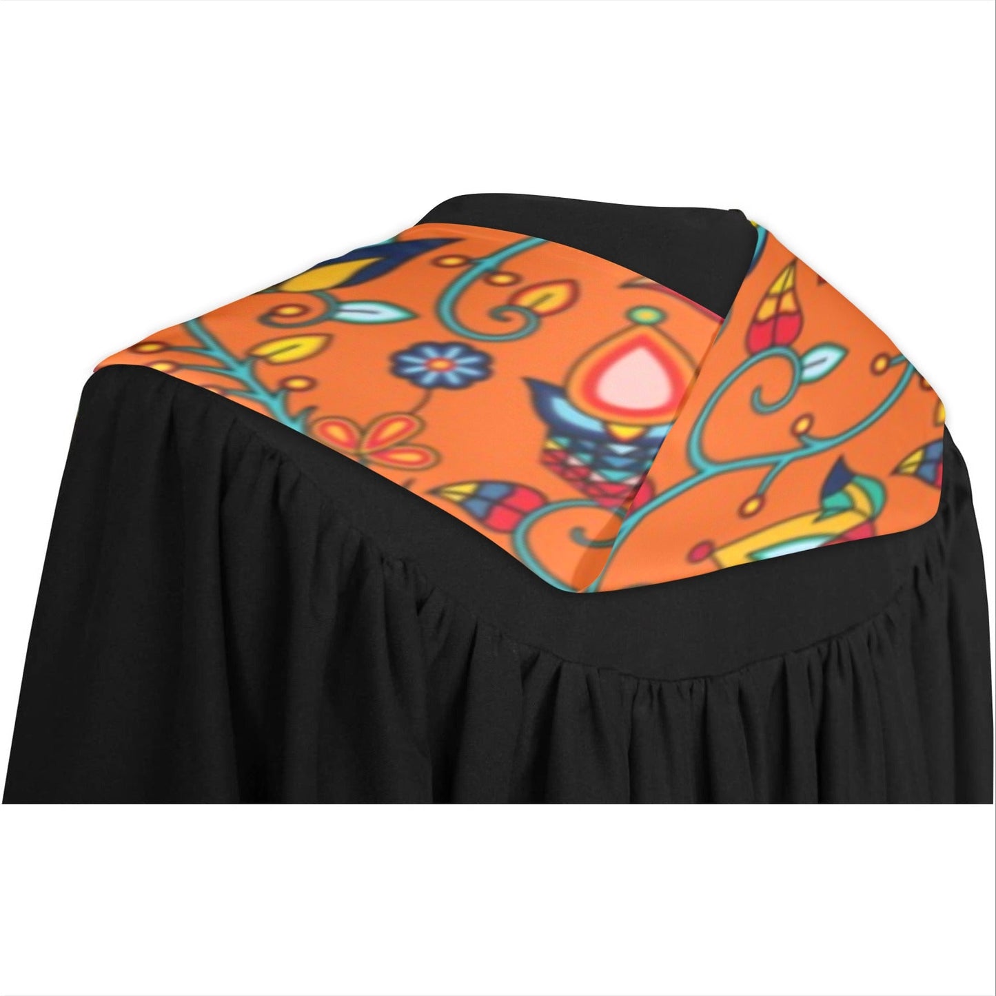 Thorny Path Orange Graduation Stole