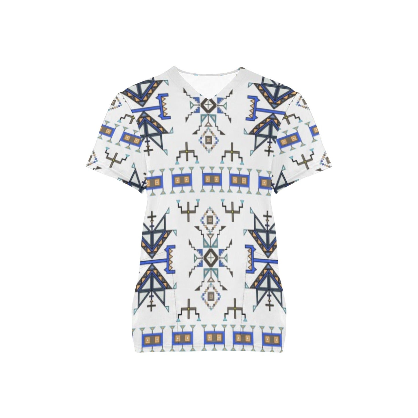 Eagle Strike White Scrub Top