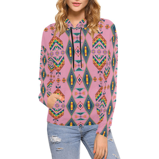 Travois Tipi Dusky Sunset Hoodie for Women