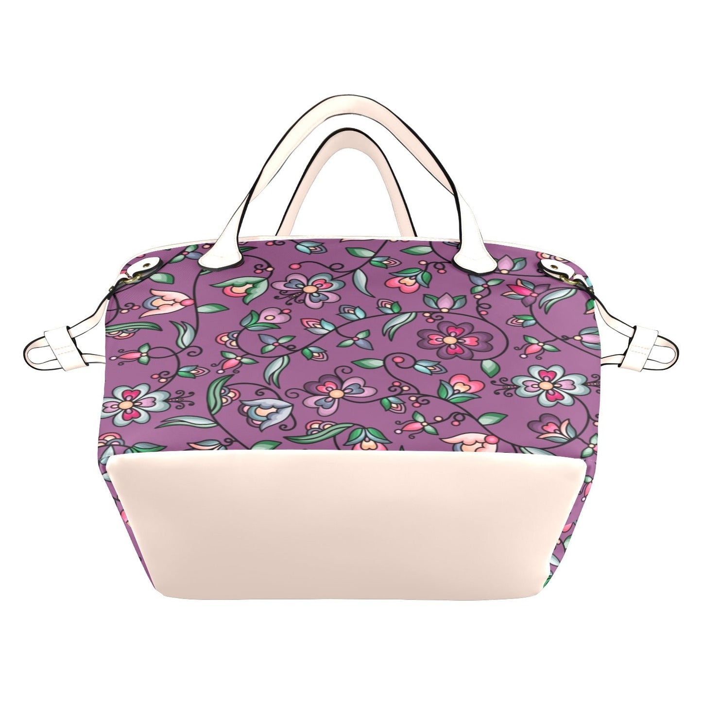 Amber Evening Garland Purple Clover Canvas Tote