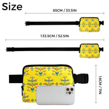 Load image into Gallery viewer, Dakota Damask Yellow Belt Bag
