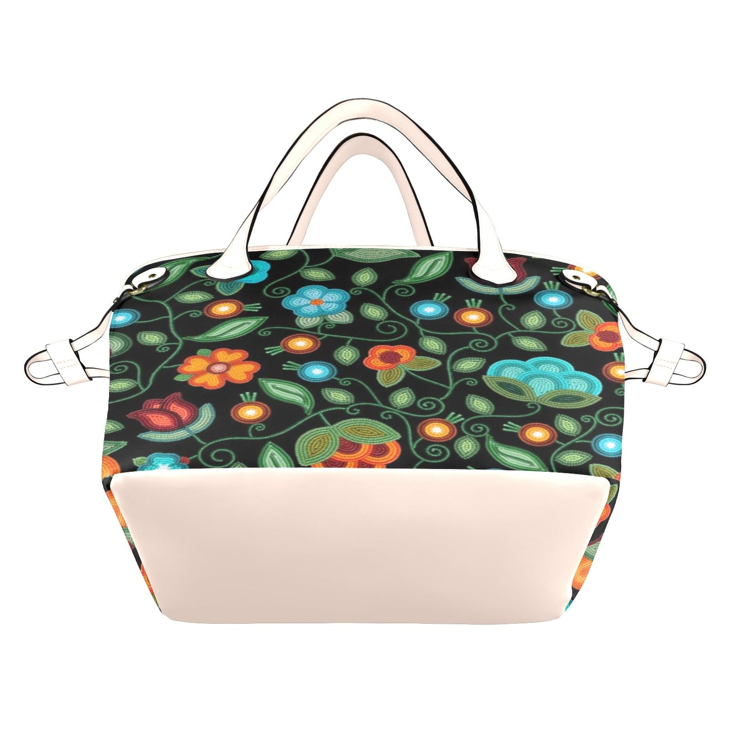 Prairie Fire Petals Black Clover Canvas Tote