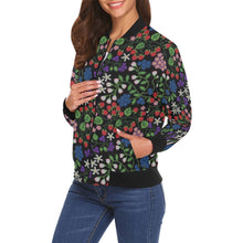 Load image into Gallery viewer, Takwakin Harvest Midnight Bomber Jacket for Women
