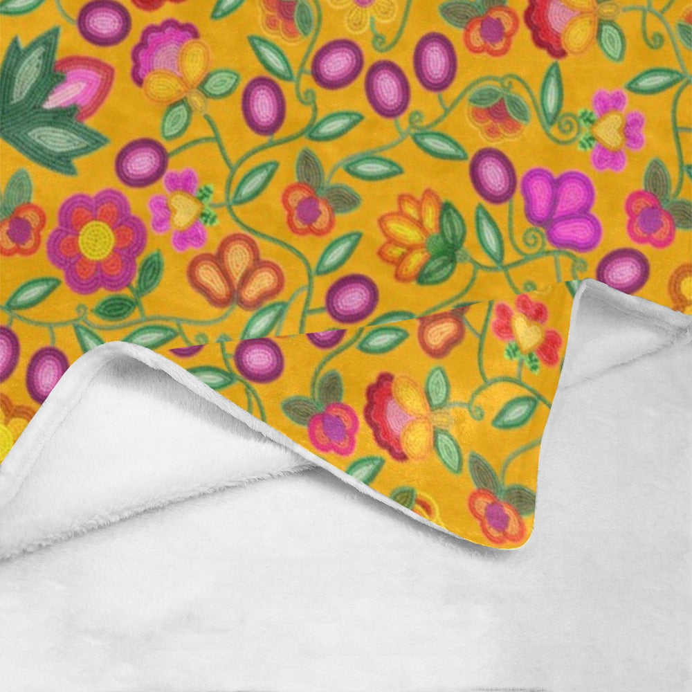 Boreal Bounty Yellow Ultra-Soft Micro Fleece Blanket 40"x50"